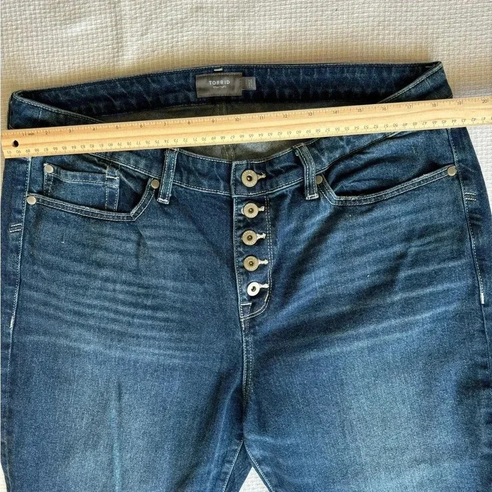 Torrid feel the fit jeans 18S 5 button fly raw hem staple capsule fall Ankle - Picture 5 of 8
